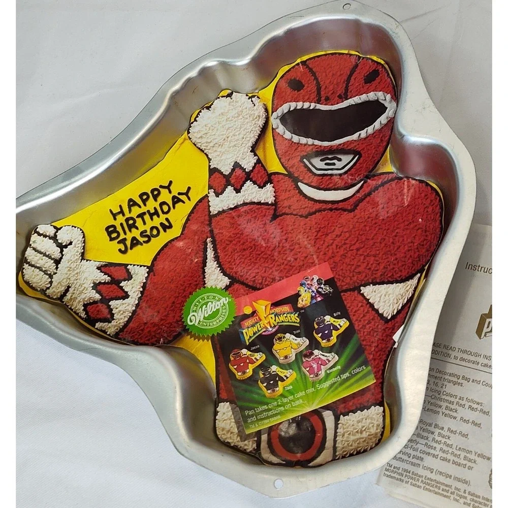 VTG Wilton Mighty Morphin Power Rangers Cake Mold Pan 1994 RARE SEE B26.1GA713
